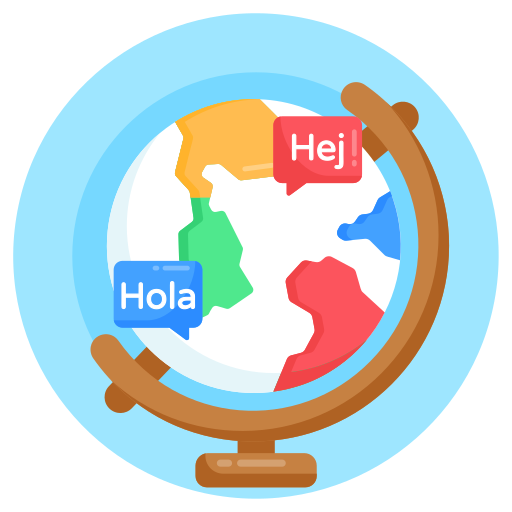Lengua extranjera Generic Circular icono