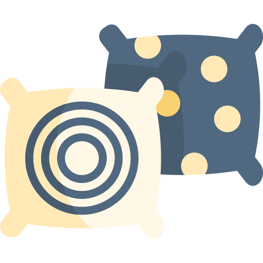poduszki Kawaii Flat ikona