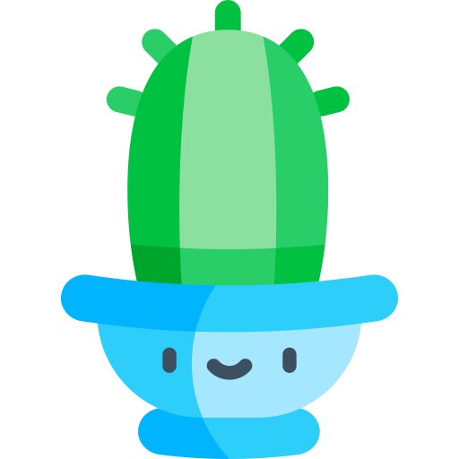 cactus Kawaii Flat icono