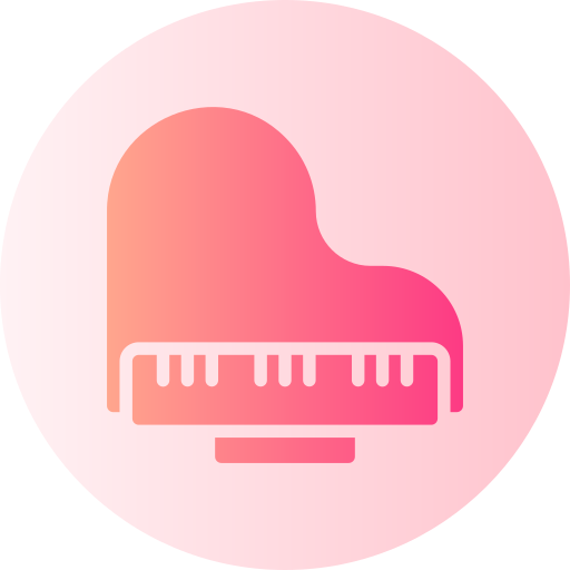 fortepian Generic Flat Gradient ikona