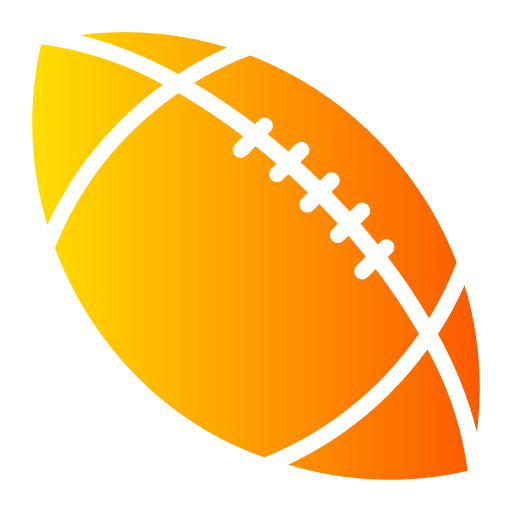 rugby ball Generic Flat Gradient icon