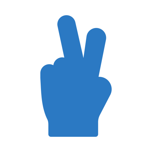 geste de la main Generic Blue Icône