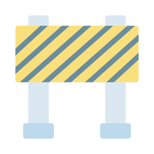 barrera vial Generic Flat icono