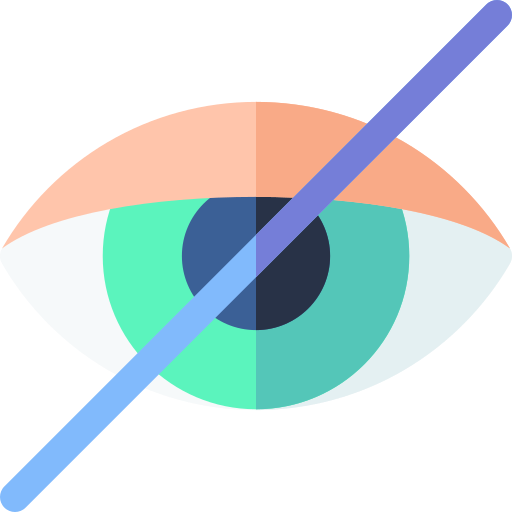 blind Basic Rounded Flat icon