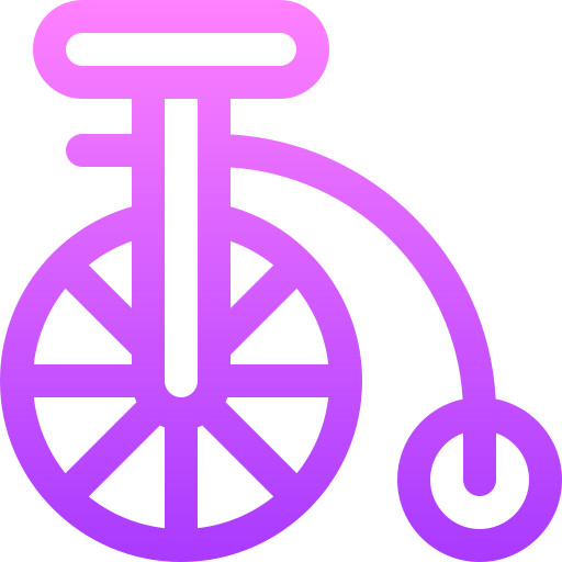 Unicycle Basic Gradient Lineal color icon