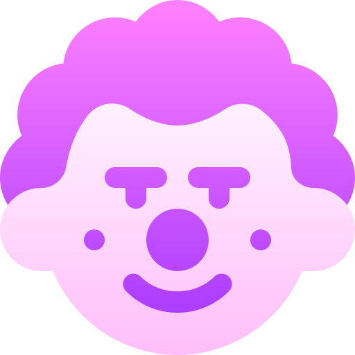 clown Basic Gradient Gradient icoon