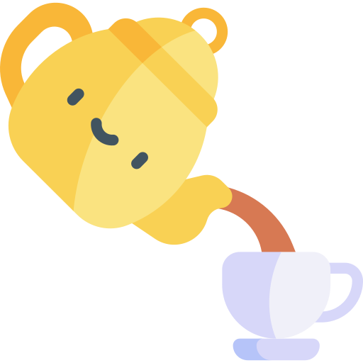 Tea pot Kawaii Flat icon