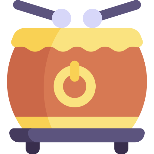 ドラム Kawaii Flat icon