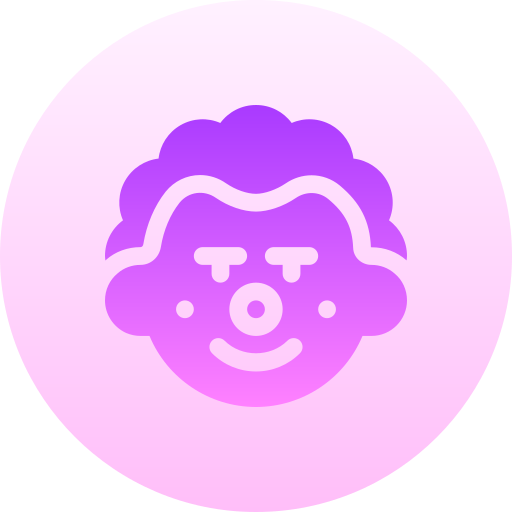 clown Basic Gradient Circular icona