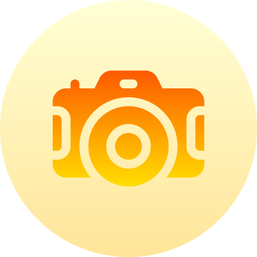 caméra Basic Gradient Circular Icône