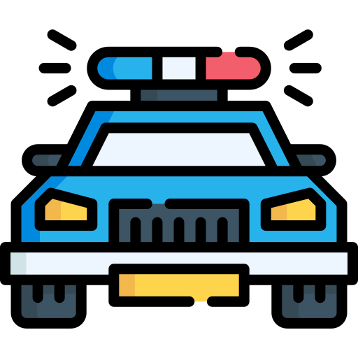 politieauto Special Lineal color icoon