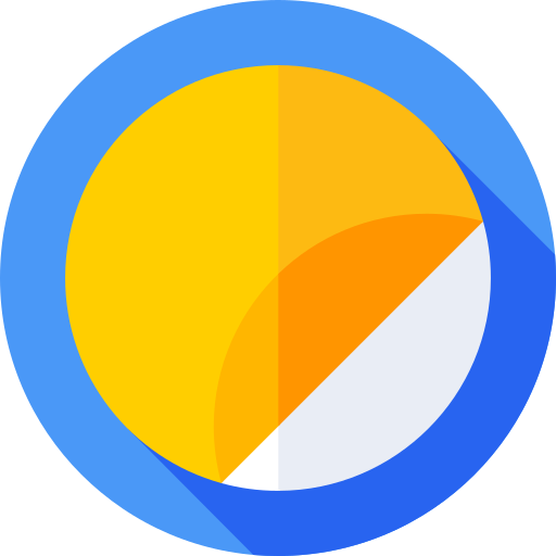 sticker Flat Circular Flat icoon