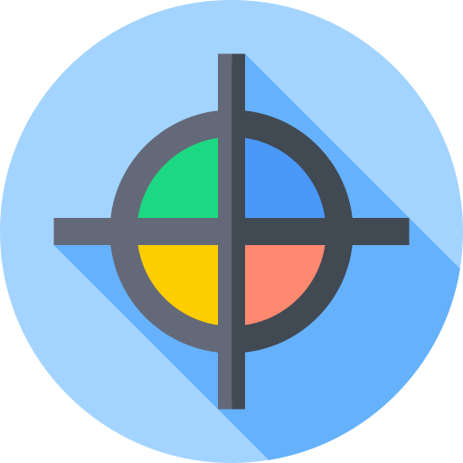 círculo de color Flat Circular Flat icono