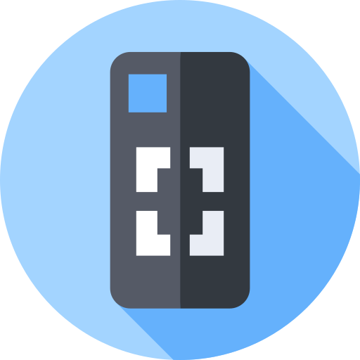 Carcasa de telefono Flat Circular Flat icono