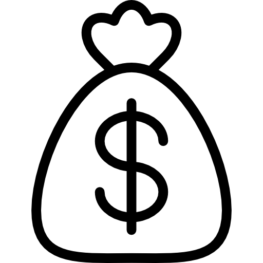 bolsa de dinero  icono