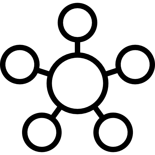 conexões circulares  Ícone