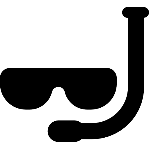 taucher schnorchel und brille  icon