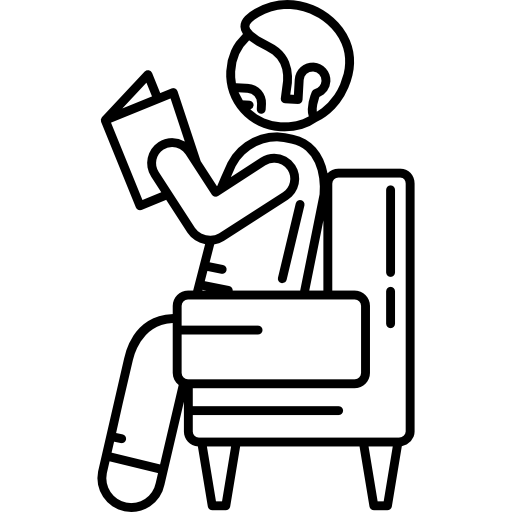 człowiek czytający Others Ultrathin ikona
