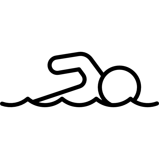 natação masculina Special Lineal Ícone
