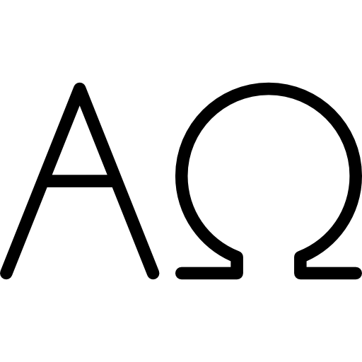 alfa i omega  ikona