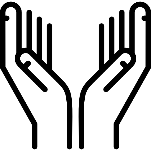 manos orando  icono