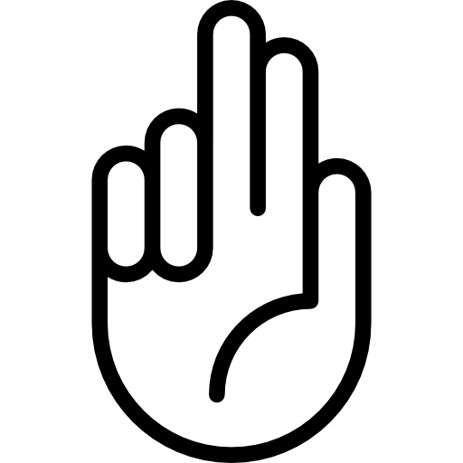 ręka łacińska  ikona