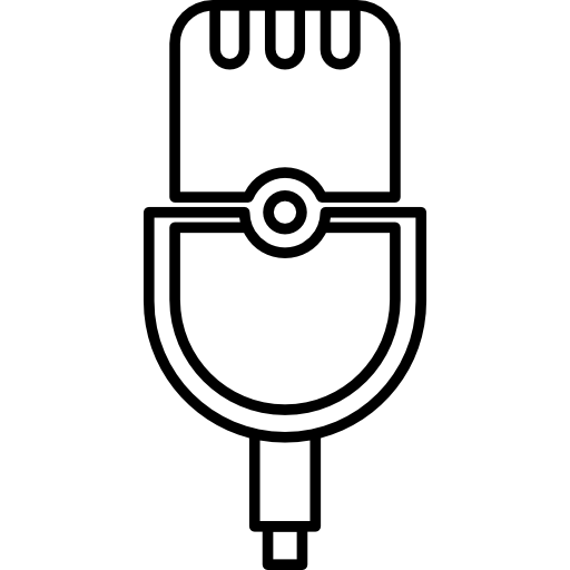 gran micrófono antiguo  icono