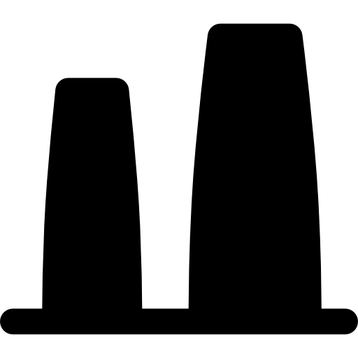planta nuclear  icono
