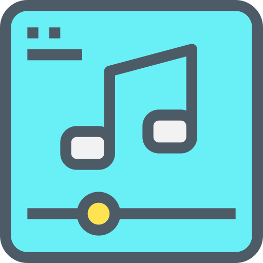 Music player Accurate Lineal Color icon