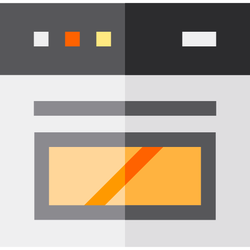 Oven Basic Straight Flat icon