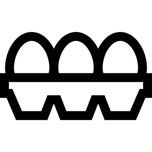 jajka Basic Straight Lineal ikona