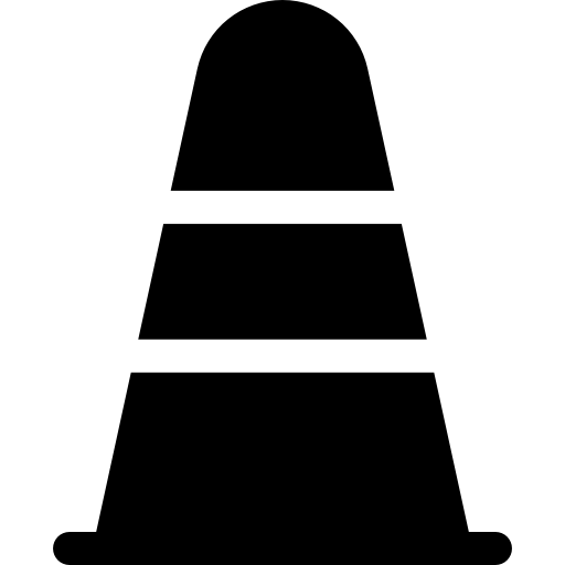 円錐 Basic Rounded Filled icon