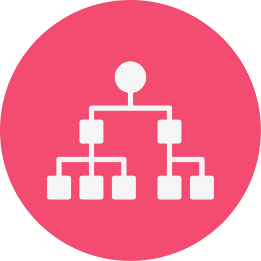 diagramma organizzativo Generic Mixed icona