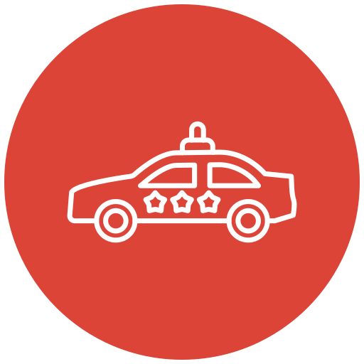 polizeiauto Generic Flat icon