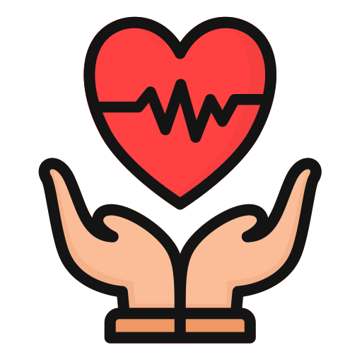 Heart beats Generic Outline Color icon