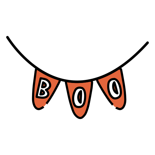 boo Generic Thin Outline Color icona