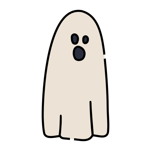 Ghost Generic Thin Outline Color icon