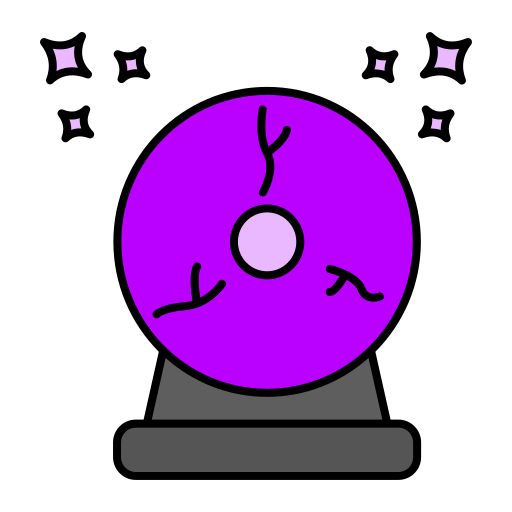 Magic ball Generic Thin Outline Color icon