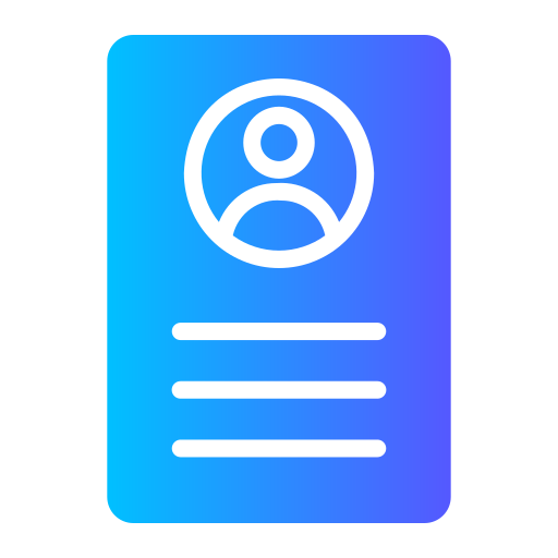 履歴書 Generic Flat Gradient icon