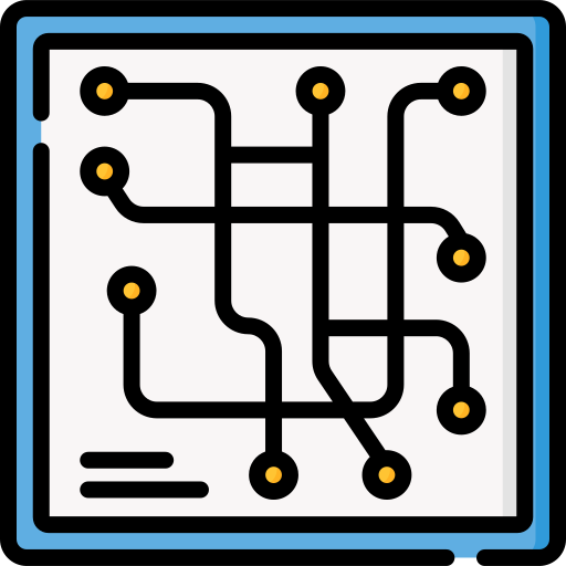 Route Special Lineal color icon