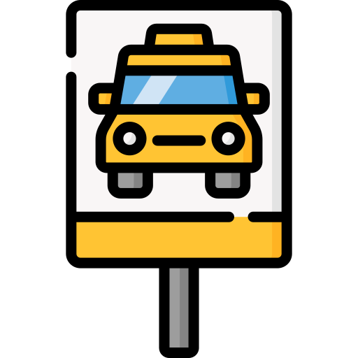 Taxi stop Special Lineal color icon