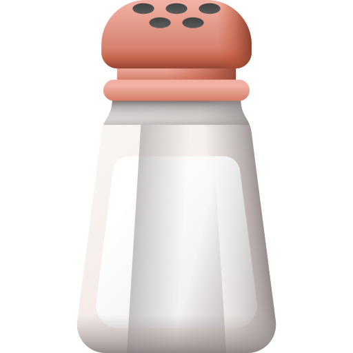 Salt shaker 3D Color icon