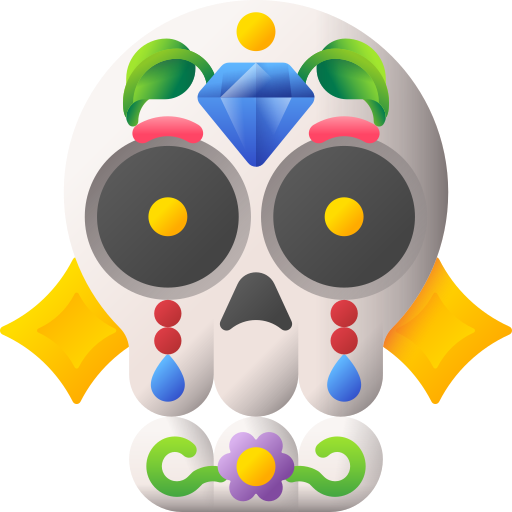 schädel 3D Color icon