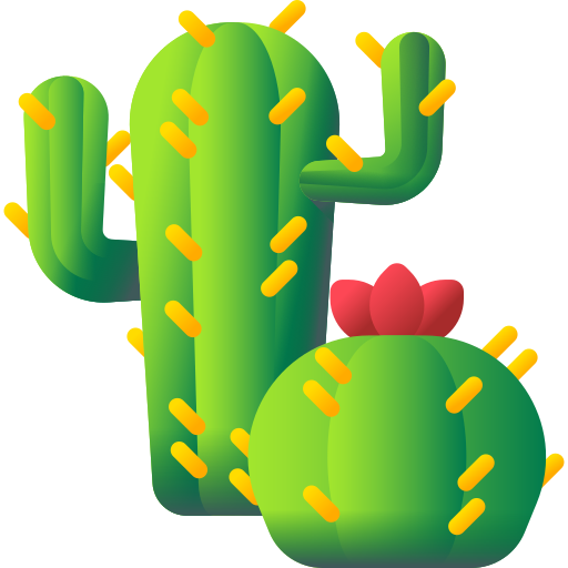 cactus 3D Color Icône