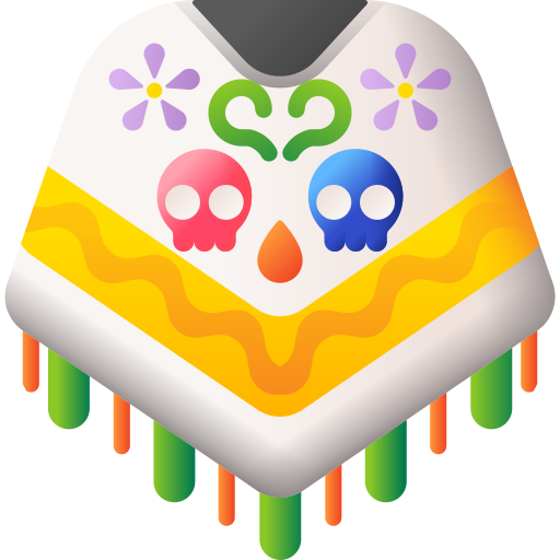 poncho 3D Color icona