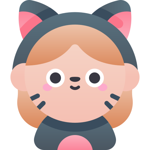 gatito Kawaii Star Gradient icono