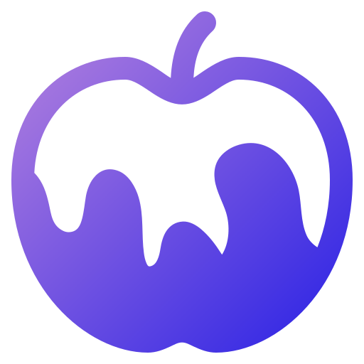 Карамельное яблоко Generic Flat Gradient иконка