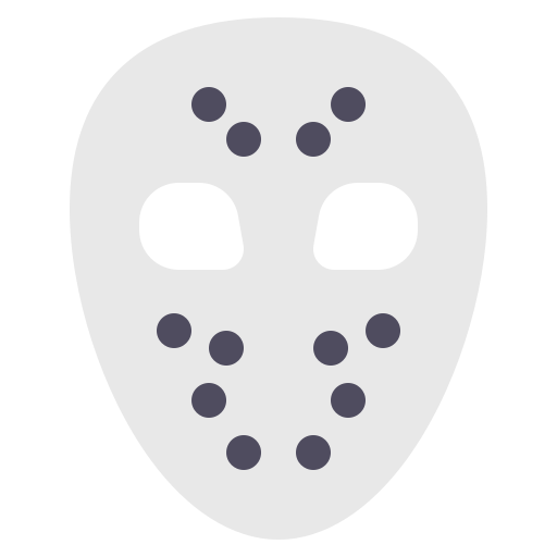 máscara de hockey Generic Flat icono
