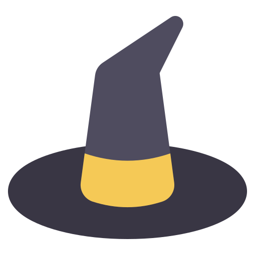 sombrero de bruja Generic Flat icono