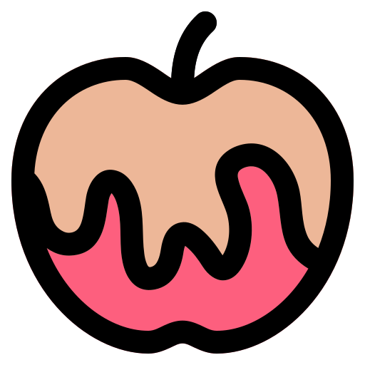 karamel appel Generic Outline Color icoon